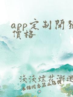 app定制开发价格