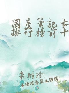 国产笔记本电脑排行榜前十名