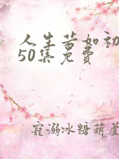 人生若如初相见50集免费