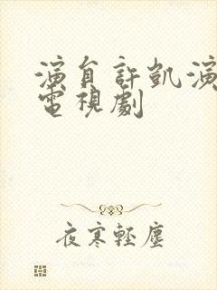 演员许凯演过的电视剧