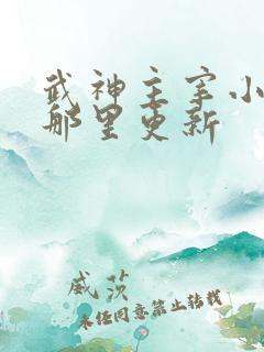 武神主宰小说在那里更新
