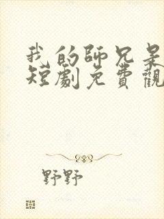我的师兄是妖王短剧免费观看