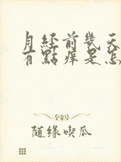 月经前几天阴部有点痒是怎么回事