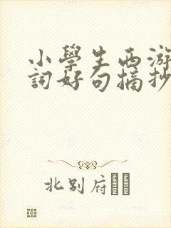 小学生西游记好词好句摘抄