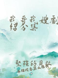 我哥我嫂剧情介绍分集