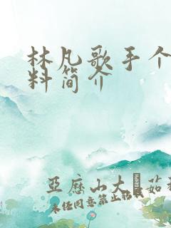 林凡歌手个人资料简介