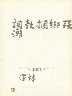 调教捆绑强制高潮