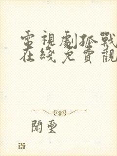电视剧孤战迷城在线免费观看