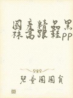 国产精品黑色丝袜高跟鞋pp