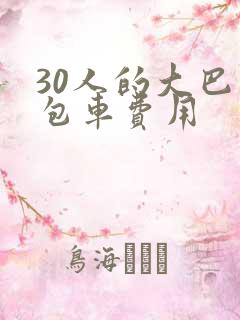 30人的大巴车包车费用