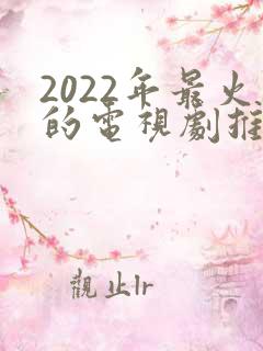 2022年最火的电视剧推荐