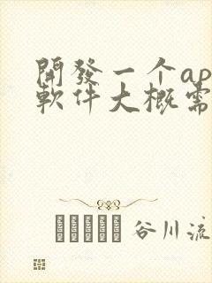 开发一个app软件大概需要多少钱