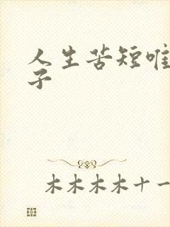 人生苦短唯美句子