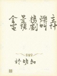 金晨杨烁主演的电视剧叫什么