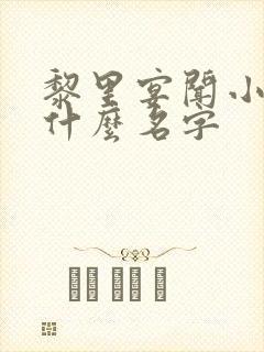 黎里宴闻小说叫什么名字