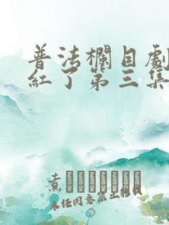 普法栏目剧橘子红了第三集