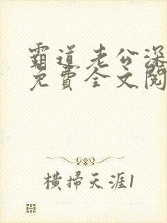 霸道老公深深爱免费全文阅读