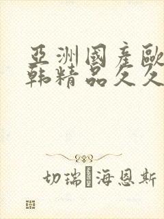 亚洲国产欧美日韩精品久久久