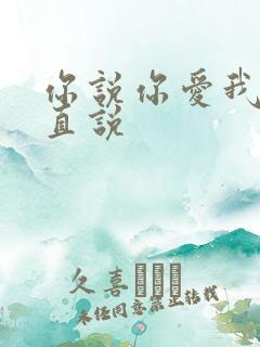 你说你爱我却一直说