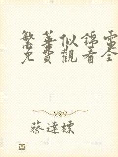 繁华似锦电视剧免费观看全集策驰