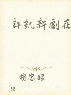 许凯新剧在哪看