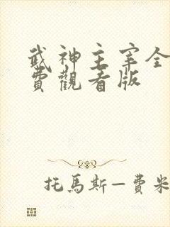 武神主宰全集免费观看版