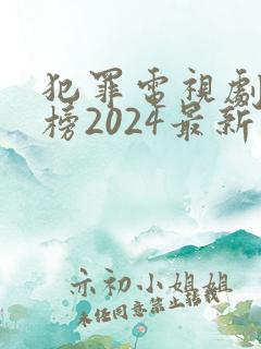 犯罪电视剧排行榜2024最新热播剧