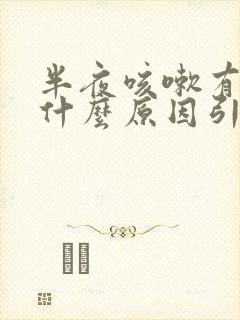 半夜咳嗽有痰是什么原因引起的