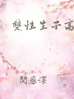 双性生子高干文