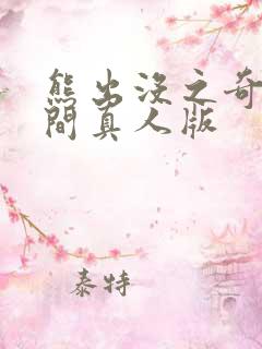 熊出没之奇幻空间真人版