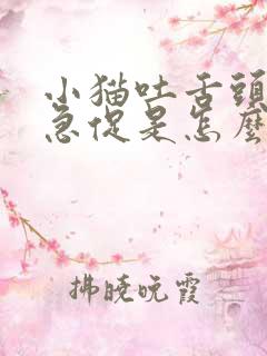 小猫吐舌头呼吸急促是怎么回事