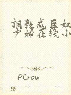 调教成巨奴性的少妇在线小说