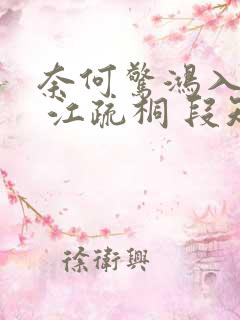 奈何惊鸿入我心 江疏桐 段知许