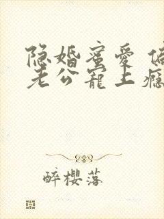 隐婚蜜爱 偏执老公宠上瘾