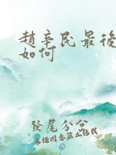 赵辛民最后结局如何