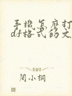 手机怎么打开pdf格式的文件