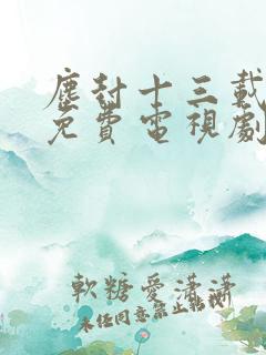 尘封十三载在线免费电视剧