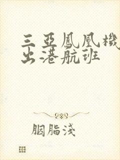 三亚凤凰机场进出港航班