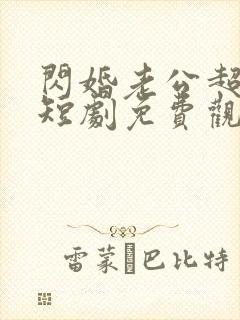 闪婚老公超宠我短剧免费观看