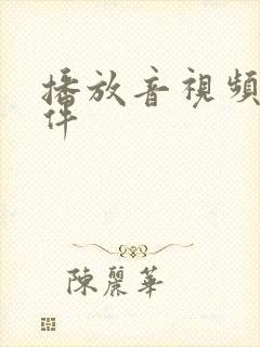 播放音视频的软件