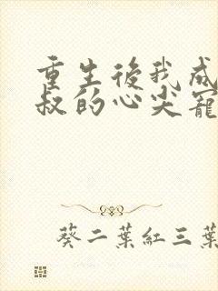 重生后我成了皇叔的心尖宠免费观看