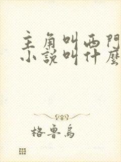 主角叫西门宇的小说叫什么名字