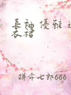 长袖 优雅 连衣裙
