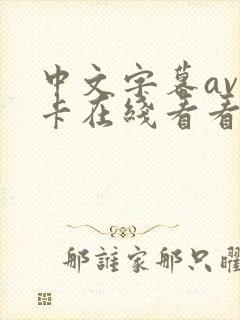 中文字幕av不卡在线看看