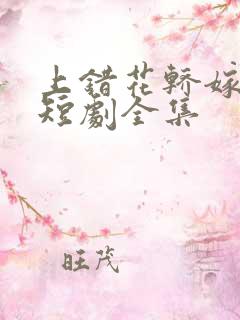 上错花轿嫁王爷短剧全集