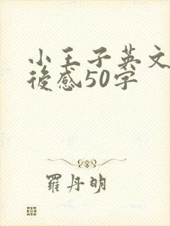 小王子英文版读后感50字