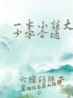 一本小说大概多少字合适