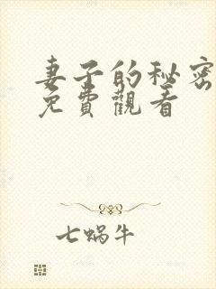 妻子的秘密电影免费观看