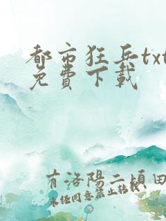 都市狂兵txt免费下载
