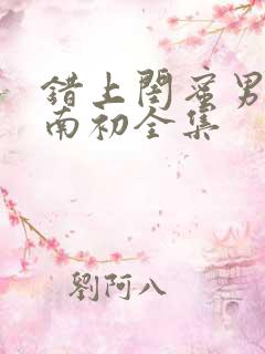 错上闺蜜男友沈南初全集